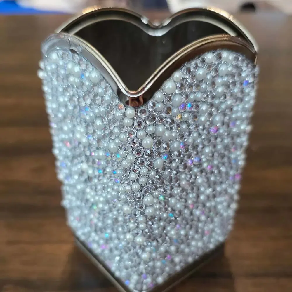 Bath & Body Works Tossed Gems Silver Sparkle Gentle Foaming Hand Soap Holder and